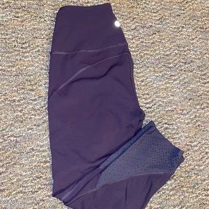 Dark purple lululemon crop leggings
